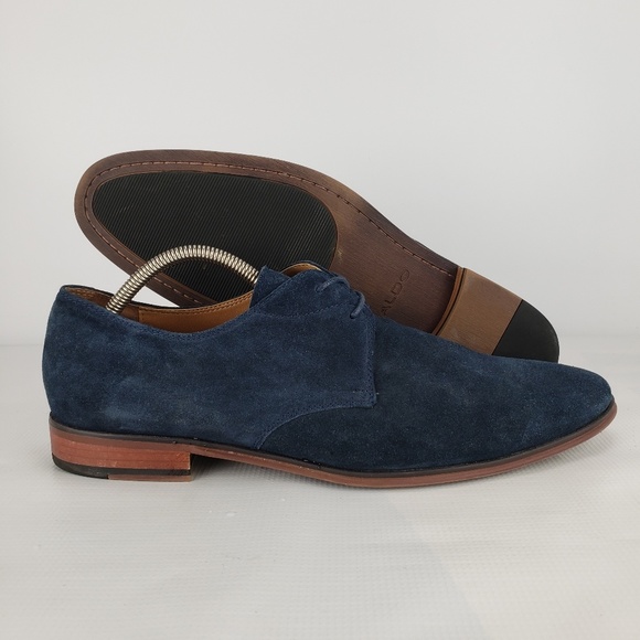 aldo blue suede shoes